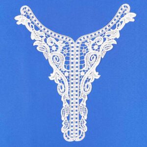 Classic Embroidered Neckline Applique for Apparel Trims and Dress Decoration ETN10049