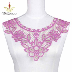 Decorative Gold-Accent Neckline Motif for Middle East Dresswear ETN10207