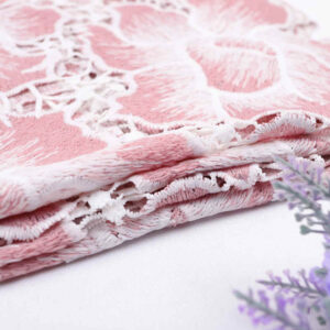 Glossy Matte Two-Tone Water-Soluble Guipure Lace Fabric SC10017