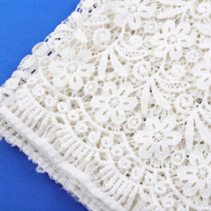 Matte Floral Scroll Water-Soluble Guipure Lace Fabric SNW2005