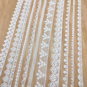 Narrow Cotton Embroidered Lace Trim Selection TR01-10