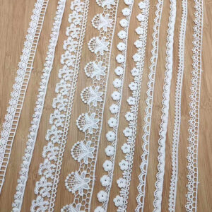 Narrow Cotton Embroidered Lace Trim Selection TR01-11