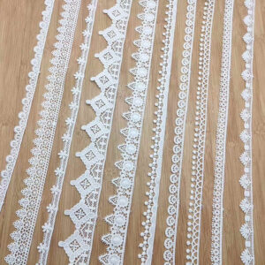 Narrow Cotton Embroidered Lace Trim Selection TR01-13