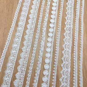 Narrow Cotton Embroidered Lace Trim Selection TR01-14