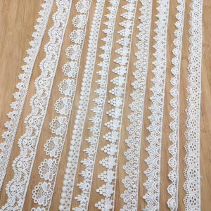 Narrow Cotton Embroidered Lace Trim Selection TR01-15