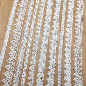 Narrow Cotton Embroidered Lace Trim Selection TR01-17