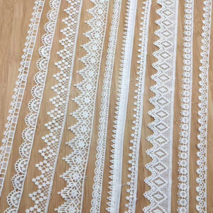 Narrow Cotton Embroidered Lace Trim Selection TR01-18