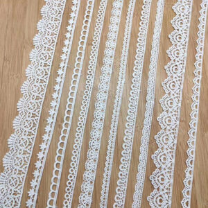 Narrow Cotton Embroidered Lace Trim Selection TR01-19