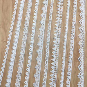 Narrow Cotton Embroidered Lace Trim Selection TR01-20