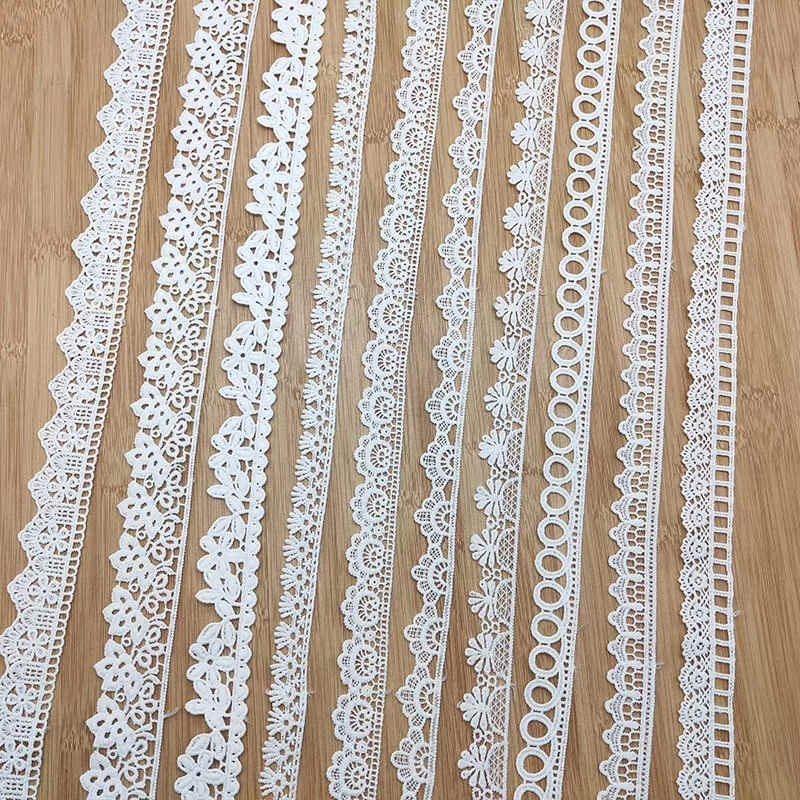 Narrow Cotton Embroidered Lace Trim Selection TR01-22