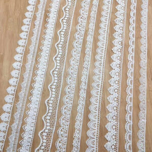 Narrow Cotton Embroidered Lace Trim Selection TR01-23