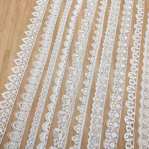 Narrow Cotton Embroidered Lace Trim Selection TR01-4