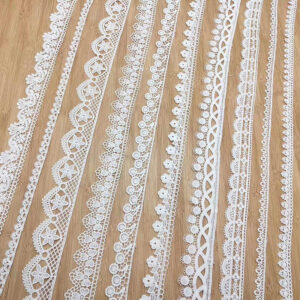 Narrow Cotton Embroidered Lace Trim Selection TR01-5