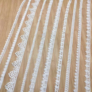 Narrow Cotton Embroidered Lace Trim Selection TR01-6