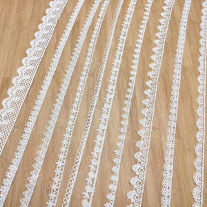 Narrow Cotton Embroidered Lace Trim Selection TR01-8