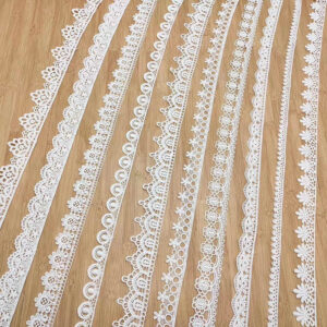Narrow Cotton Embroidered Lace Trim Selection TR01-9