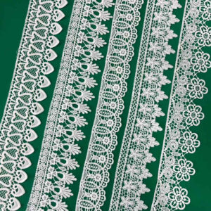 Cotton Embroidered Lace Trim Reference for Apparel Decoration TR02-1