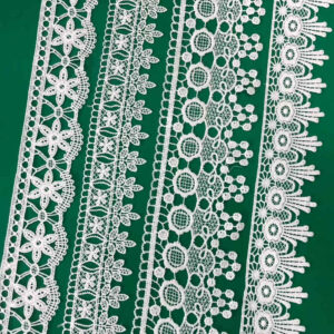 Cotton Embroidered Lace Trim Reference for Apparel Decoration TR02-12