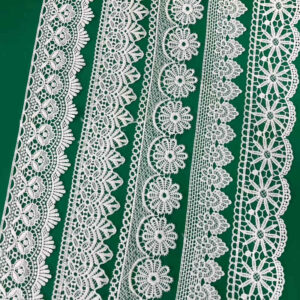 Cotton Embroidered Lace Trim Reference for Apparel Decoration TR02-13