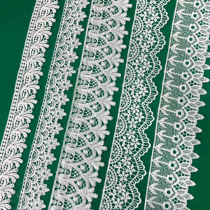 Cotton Embroidered Lace Trim Reference for Apparel Decoration TR02-14