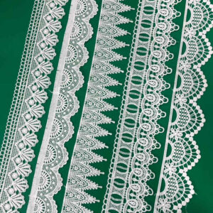 Cotton Embroidered Lace Trim Reference for Apparel Decoration TR02-15