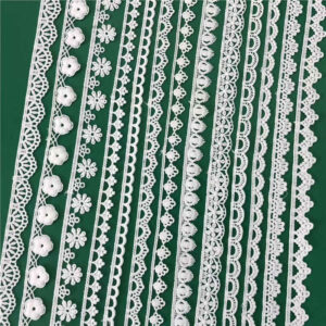 Cotton Embroidered Lace Trim Reference for Apparel Decoration TR02-17