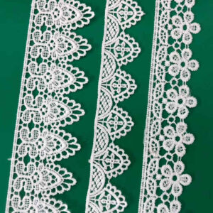 Cotton Embroidered Lace Trim Reference for Apparel Decoration TR02-18