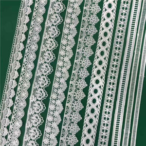 Cotton Embroidered Lace Trim Reference for Apparel Decoration TR02-19