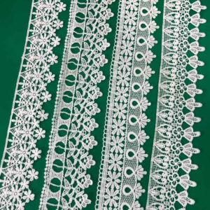Cotton Embroidered Lace Trim Reference for Apparel Decoration TR02-21