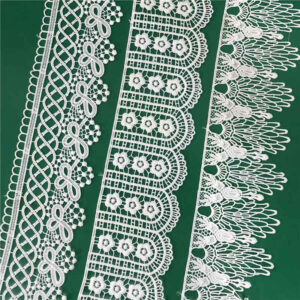 Cotton Embroidered Lace Trim Reference for Apparel Decoration TR02-3
