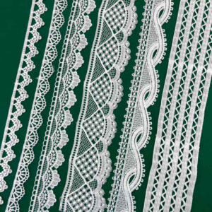 Cotton Embroidered Lace Trim Reference for Apparel Decoration TR02-6