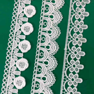 Cotton Embroidered Lace Trim Reference for Apparel Decoration TR02-7