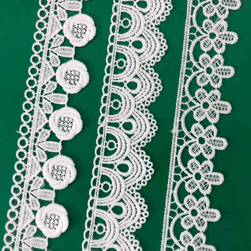 Cotton Embroidered Lace Trim Reference for Apparel Decoration TR02-7