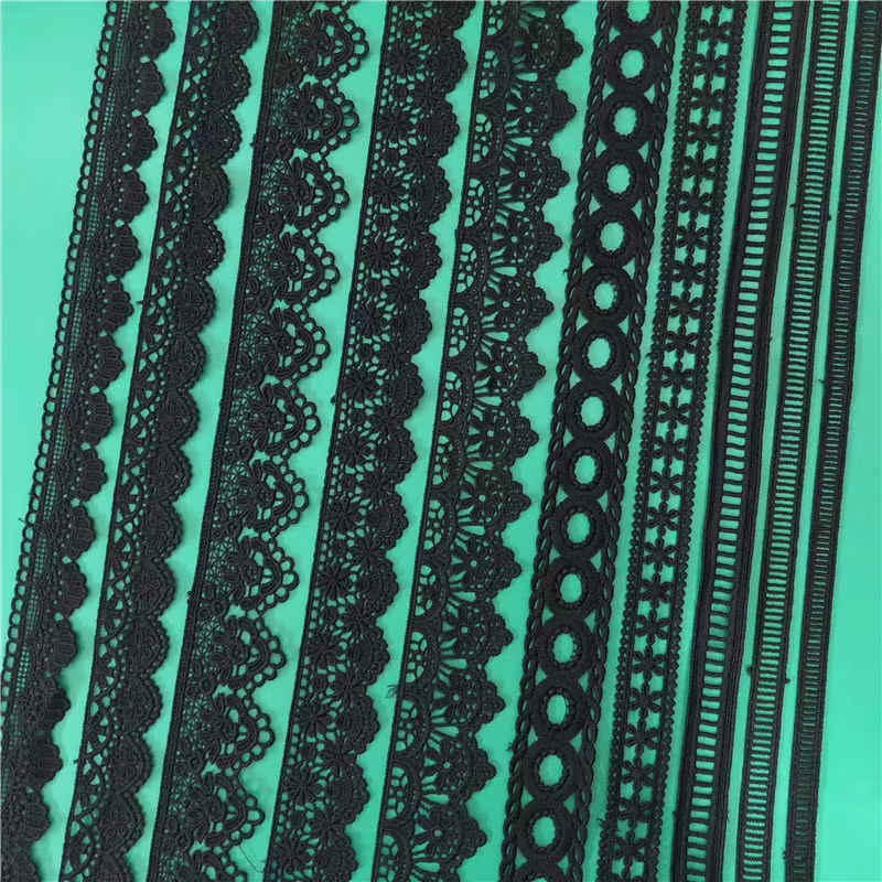 Cotton Embroidered Lace Trim Reference for Apparel Decoration TR02-9