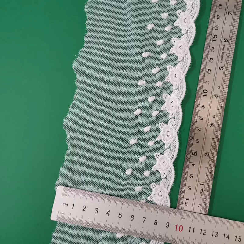 Decorative Cotton Embroidered Lace Border Trim TRLM-12