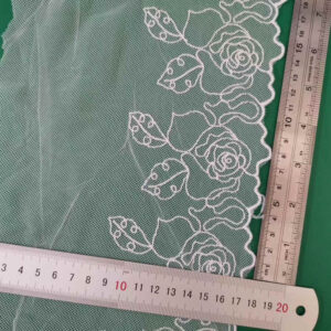White Cotton Thread Lace Trim for Apparel Edging Garment Decoration TRLM-18
