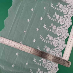 Decorative Cotton Embroidered Lace Border Trim TRLM-36