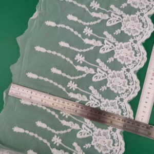 White Cotton Thread Lace Trim for Dressmaking Garment Decoration TRLM-38