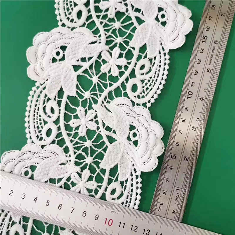 Matte Polyester Guipure-Style Lace Edging TRLM1130