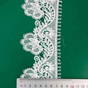 White Water-Soluble Picot Edge Border Trim TRLM1135
