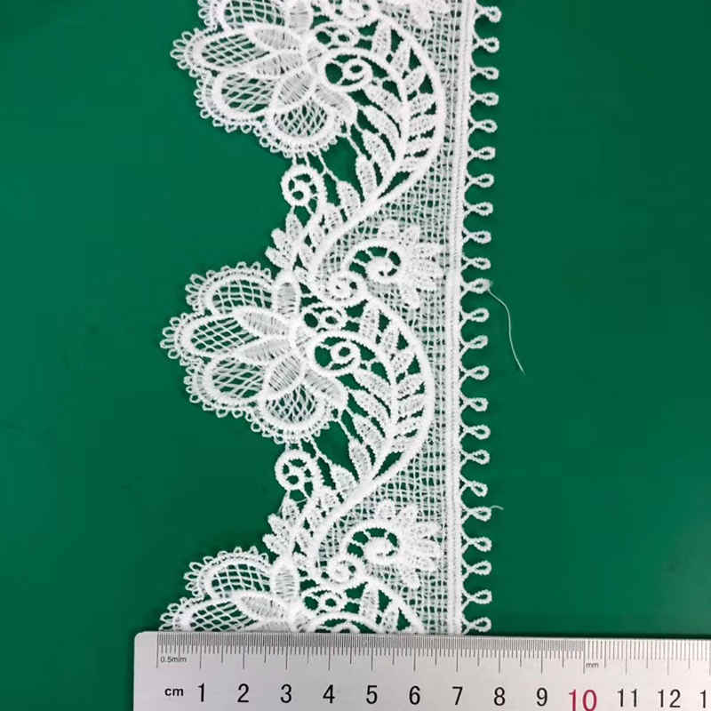 White Water-Soluble Picot Edge Border Trim TRLM1135
