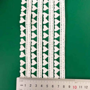 White Minimal Openwork Water-Soluble Lace Trim TRLM1138