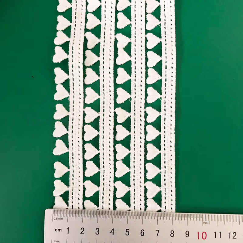 White Minimal Openwork Water-Soluble Lace Trim TRLM1138