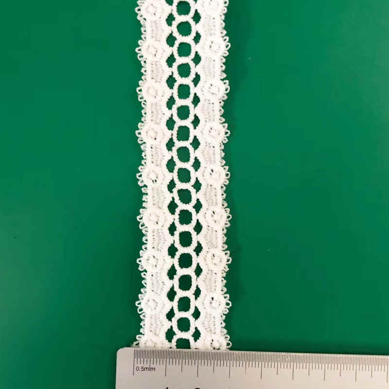 Soft Matte Dense Embroidery Embroidered Lace Trim TRLM1139