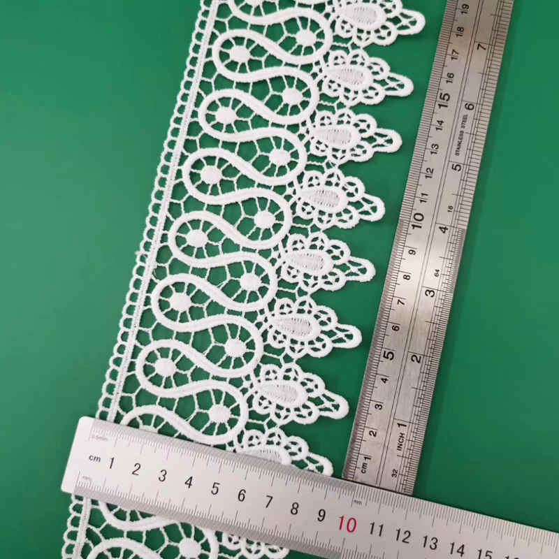 Matte Polyester Guipure-Style Lace Edging TRLM1166