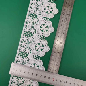 White Delicate Edging Water-Soluble Lace Trim TRLM1174