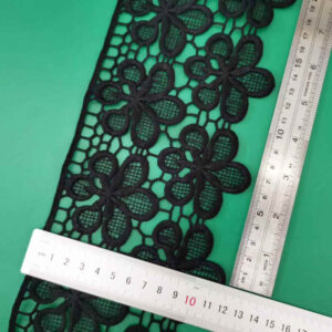 Soft Matte Picot Edge Embroidered Lace Trim TRLM1175