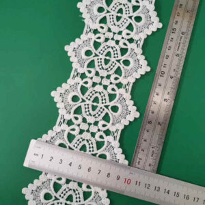 White Leaf and Vine Water-Soluble Lace Trim TRLM1192