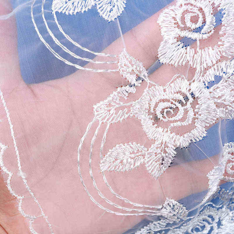 Bulk Production Schiffli Embroidered Organza Lace Trim TRP1063 - Image 5