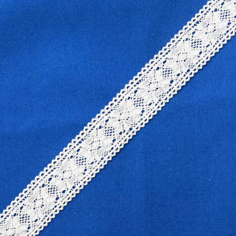 Decorative Poly-Cotton Crochet Lace Trim for Apparel Borders WB1061